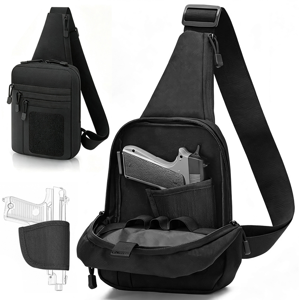 Edc Carry Gun - Gizli Taşıma Göğüs Çantası, Tabanca Saklama