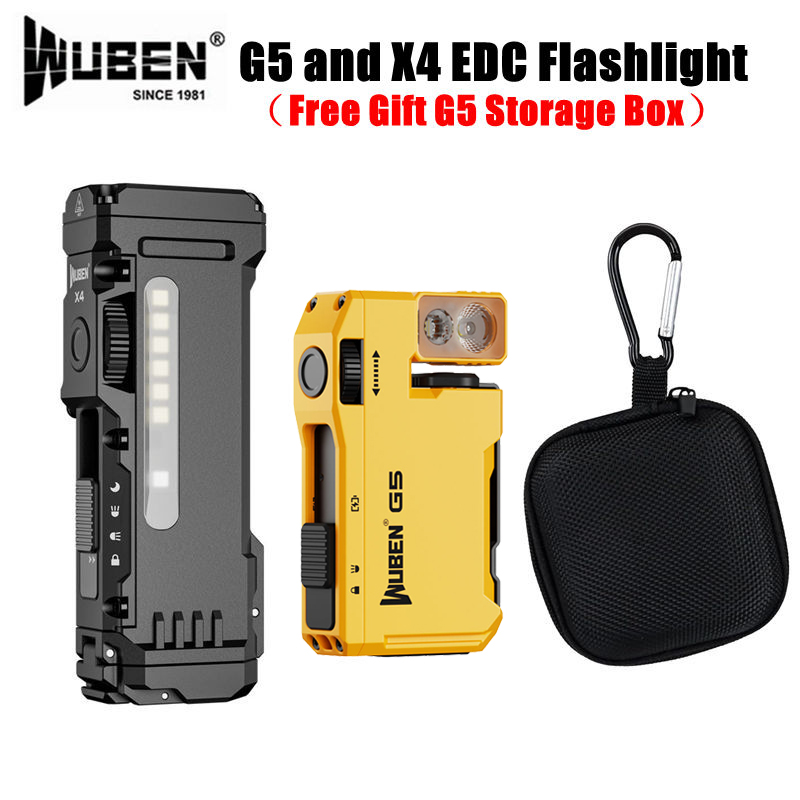 Edc Carry Flashlight - WUBEN G5 & X4 EDC El