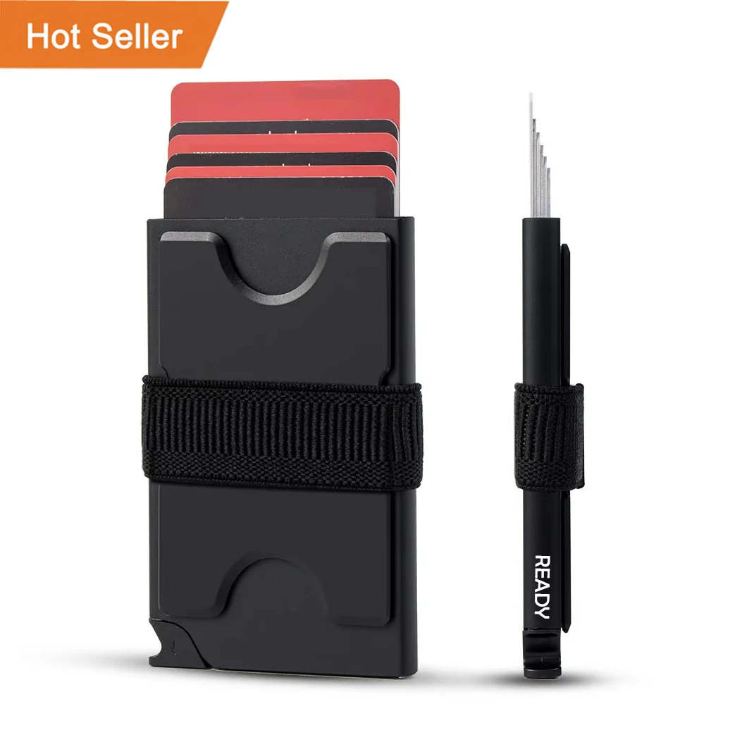 Wallet Slim Titanium - Erkekler için İnce Cüzdan Titanyum Alüminyum