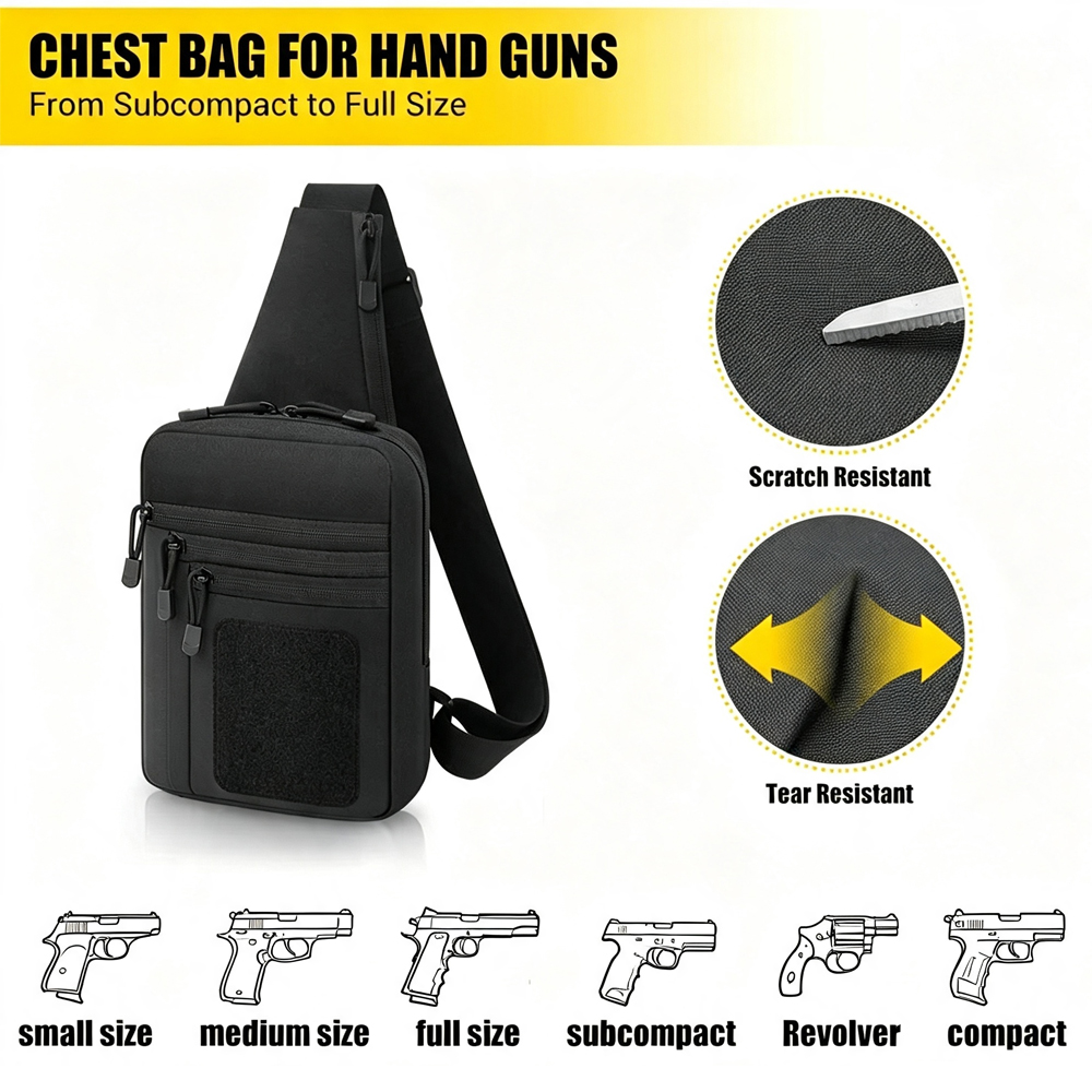 Gizli Taşıma Göğüs Çantası, Ta - Edc Carry Gun incelemesi ve fiyatı