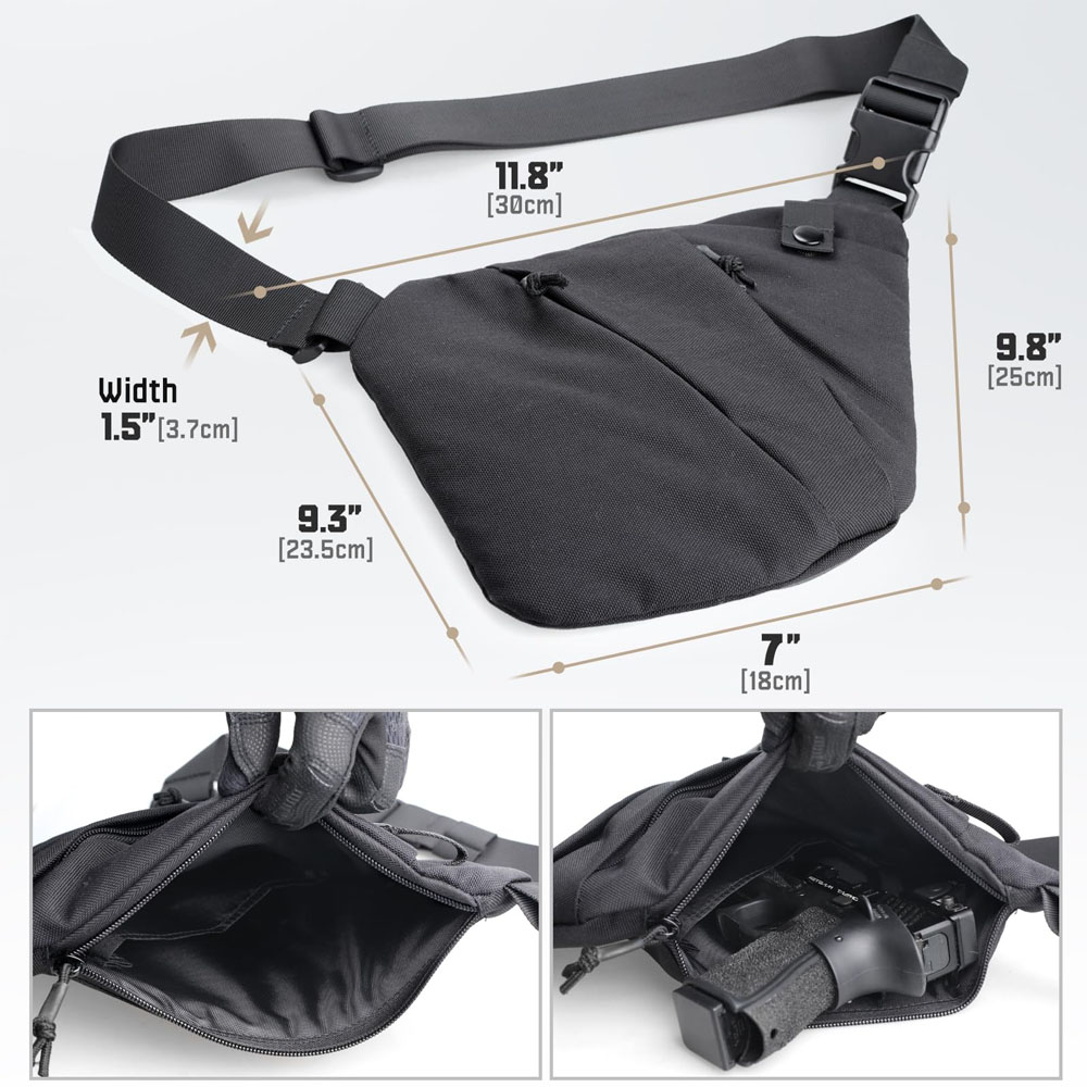 Taktik gizli silah taşıma çant - Edc Carry Gun incelemesi ve fiyatı