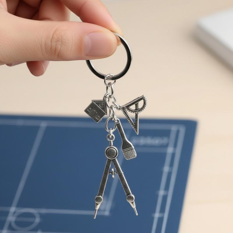Çok fonksiyonlu Gümüş Anahtarl - Compass Keychain Mini incelemesi ve fiyatı