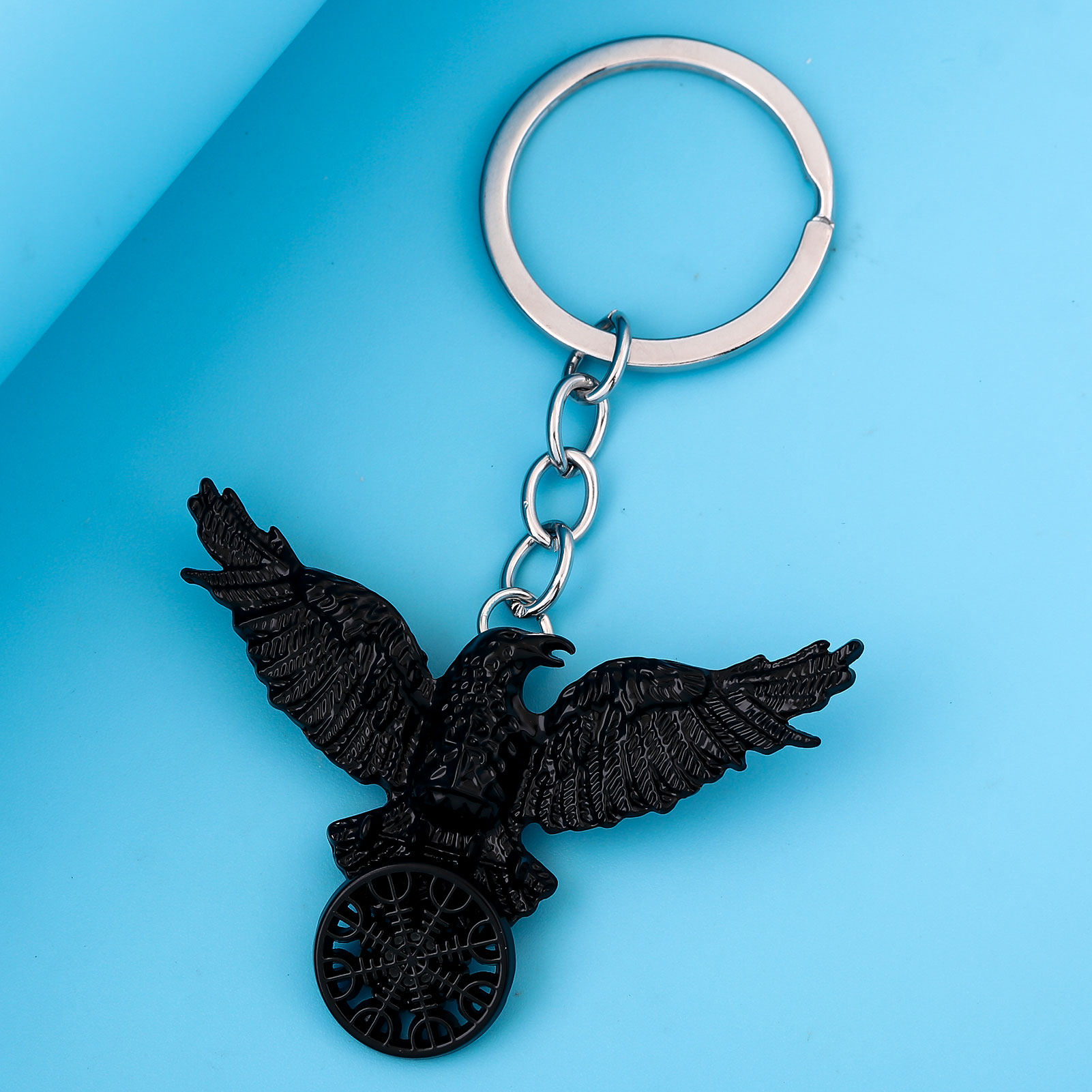Vintage Viking Siyah Karga Kol - Compass Keychain Mini incelemesi ve fiyatı