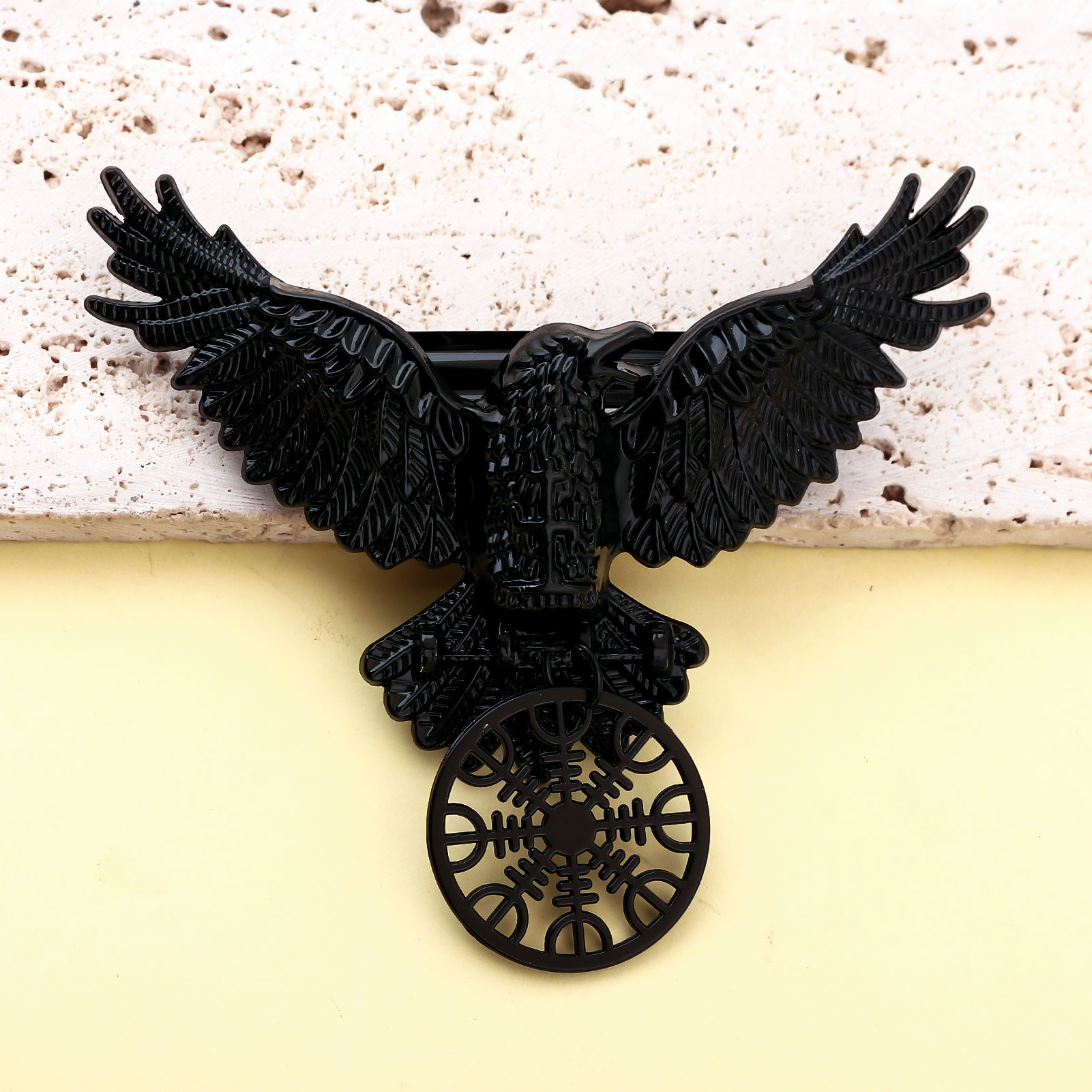 Vintage Viking Siyah Karga Kol - Compass Keychain Mini incelemesi ve fiyatı