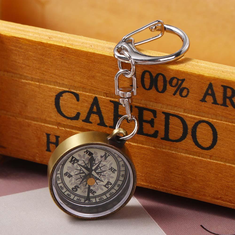 1 adet anahtarlık çinko alaşım - Compass Keychain Mini incelemesi ve fiyatı
