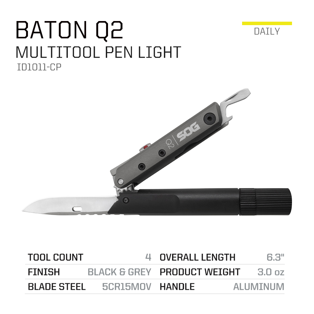 SOG BATON Q2 4'ü 1 Arada Çok A - Edc Carry Flashlight incelemesi ve fiyatı